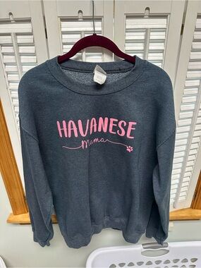 Havanese mama Sweatshirt sz medium gildan